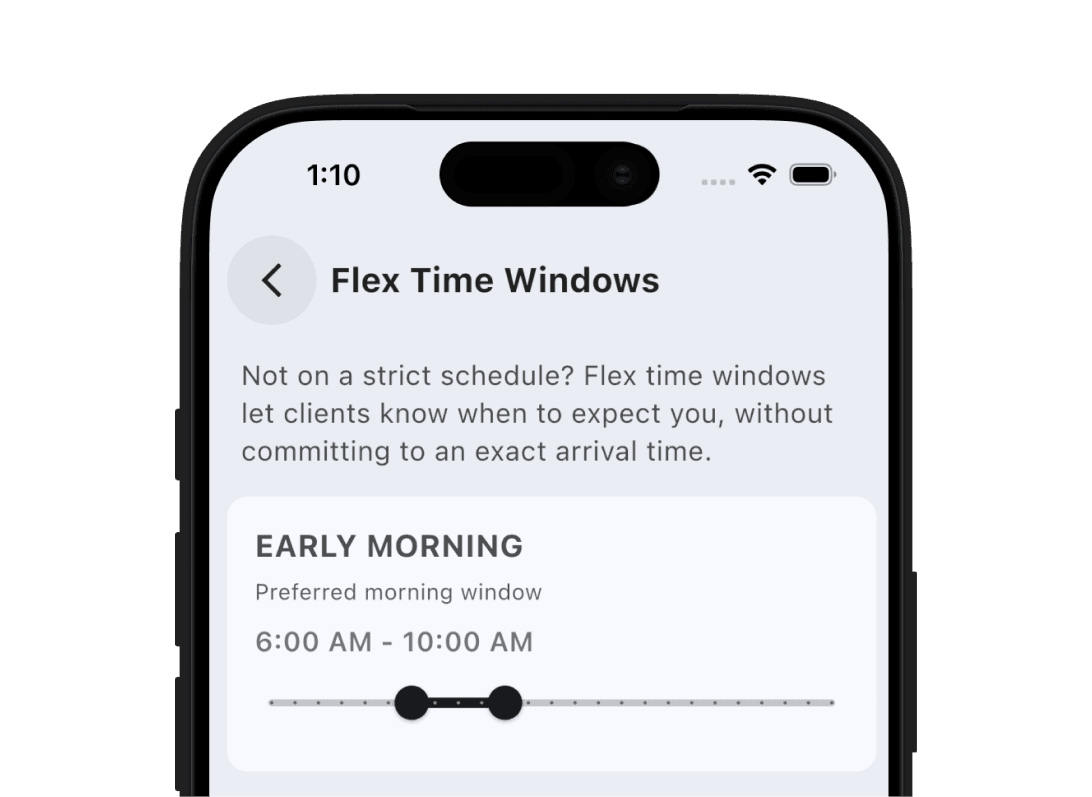 Professional tradesman sitting having lunch while using his phone to look through the rest of the day's job schedules on the TREVY app.
