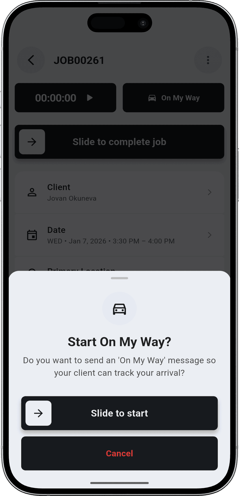 Live GPS tracking on mobile