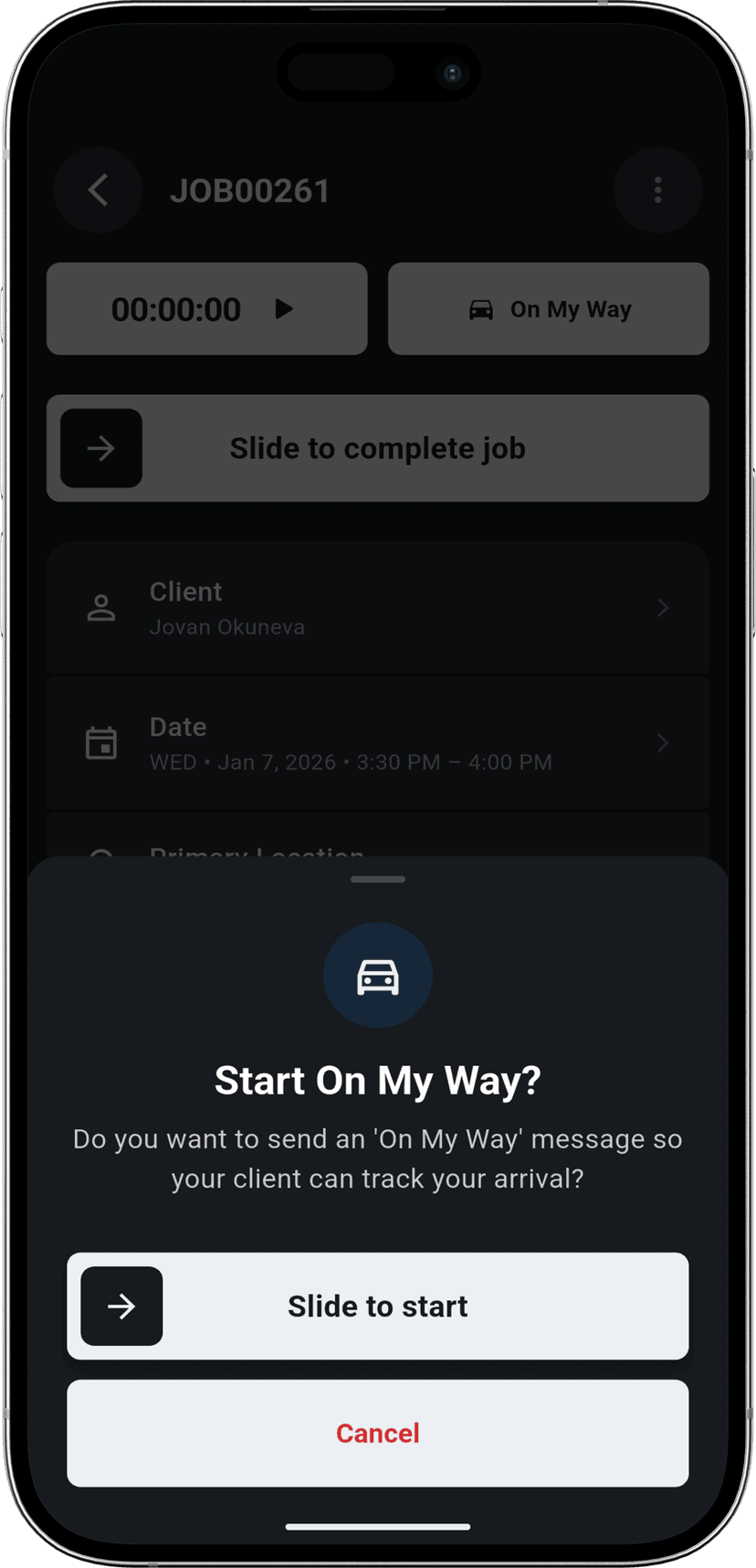 Live GPS tracking on mobile