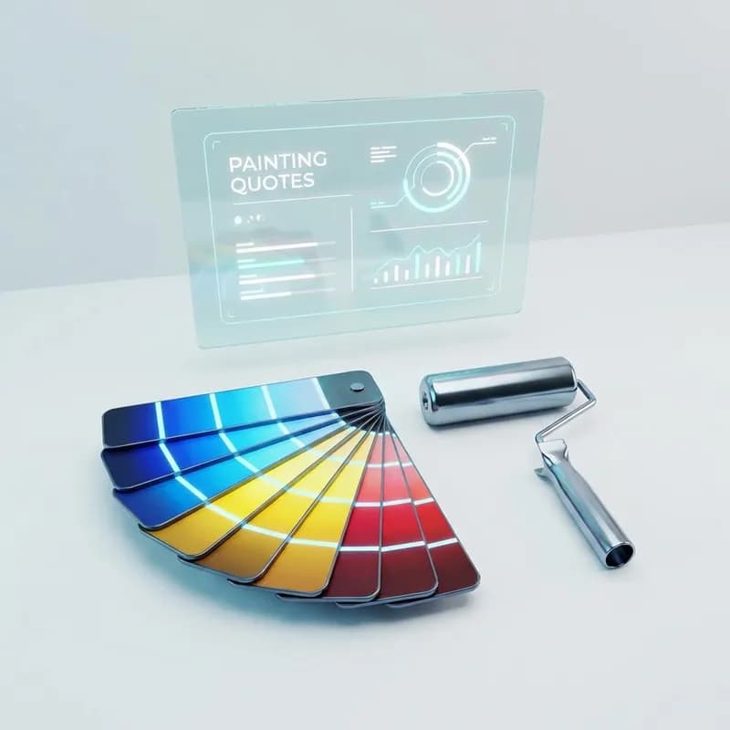 Abstract representation of painting quotes and fandeck