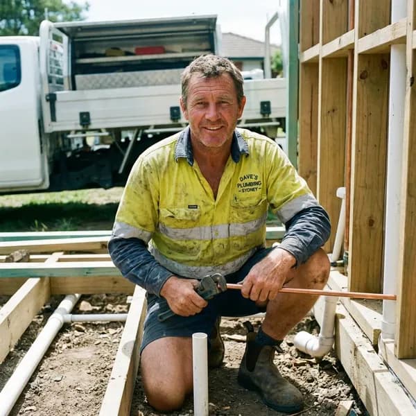 Plumbers professional using trevy app