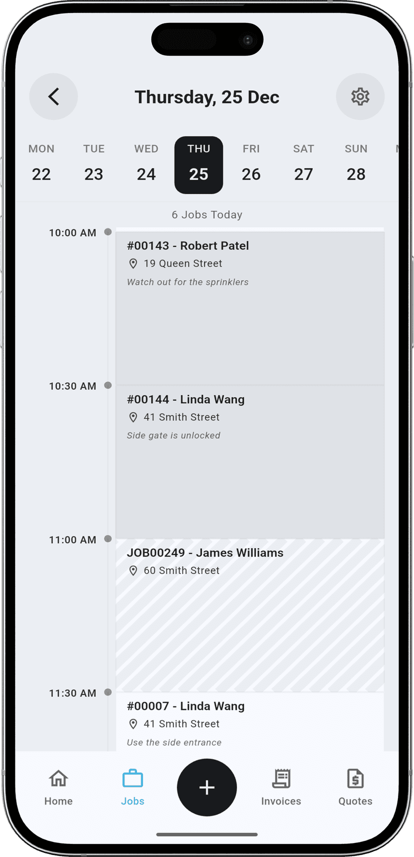 No Double Bookings step - Warning of schedule conflict