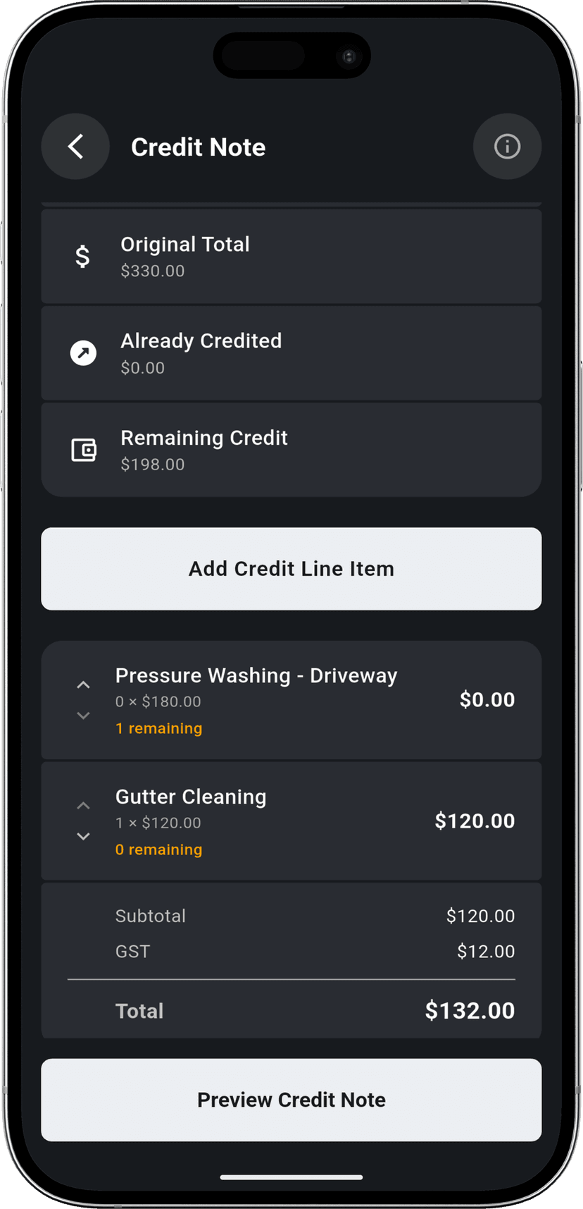 Fix Mistakes Easily step - Creating a credit note