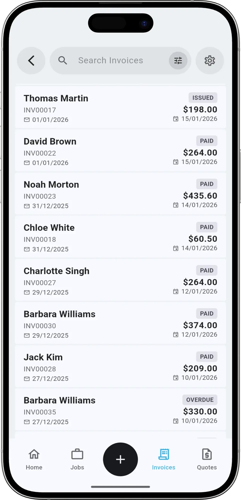 Send Instantly step - Sending invoice via email