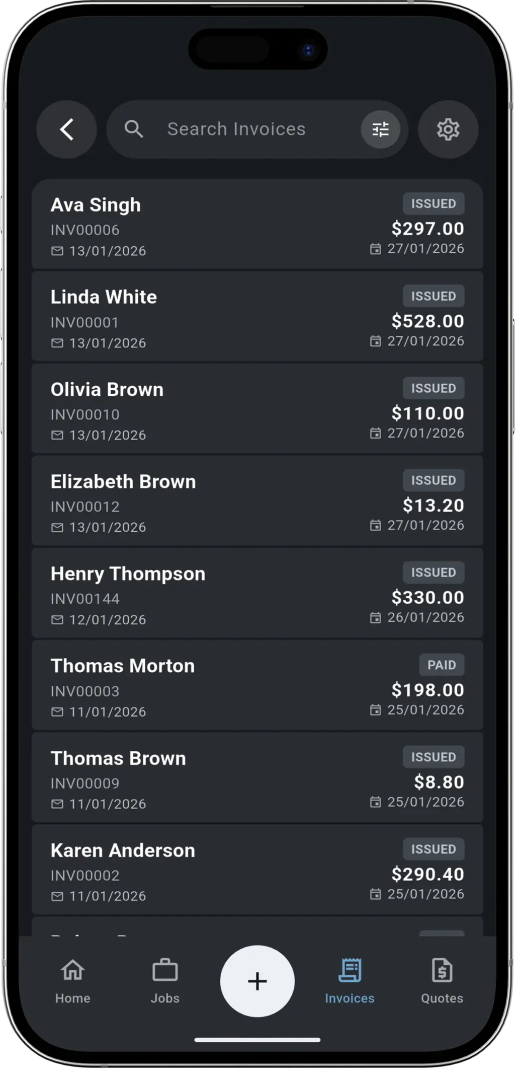 Send Instantly step - Sending invoice via email