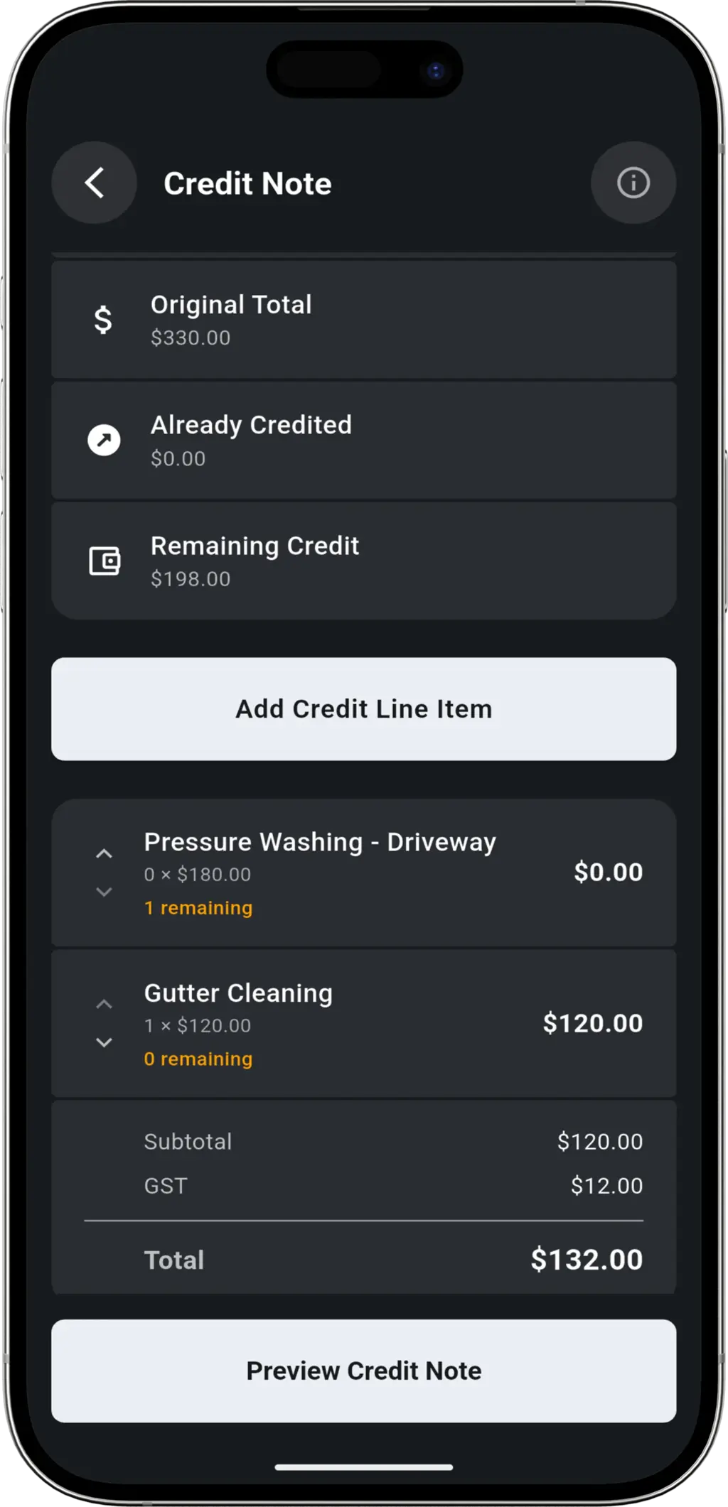 Get Paid step - Dashboard showing paid invoices