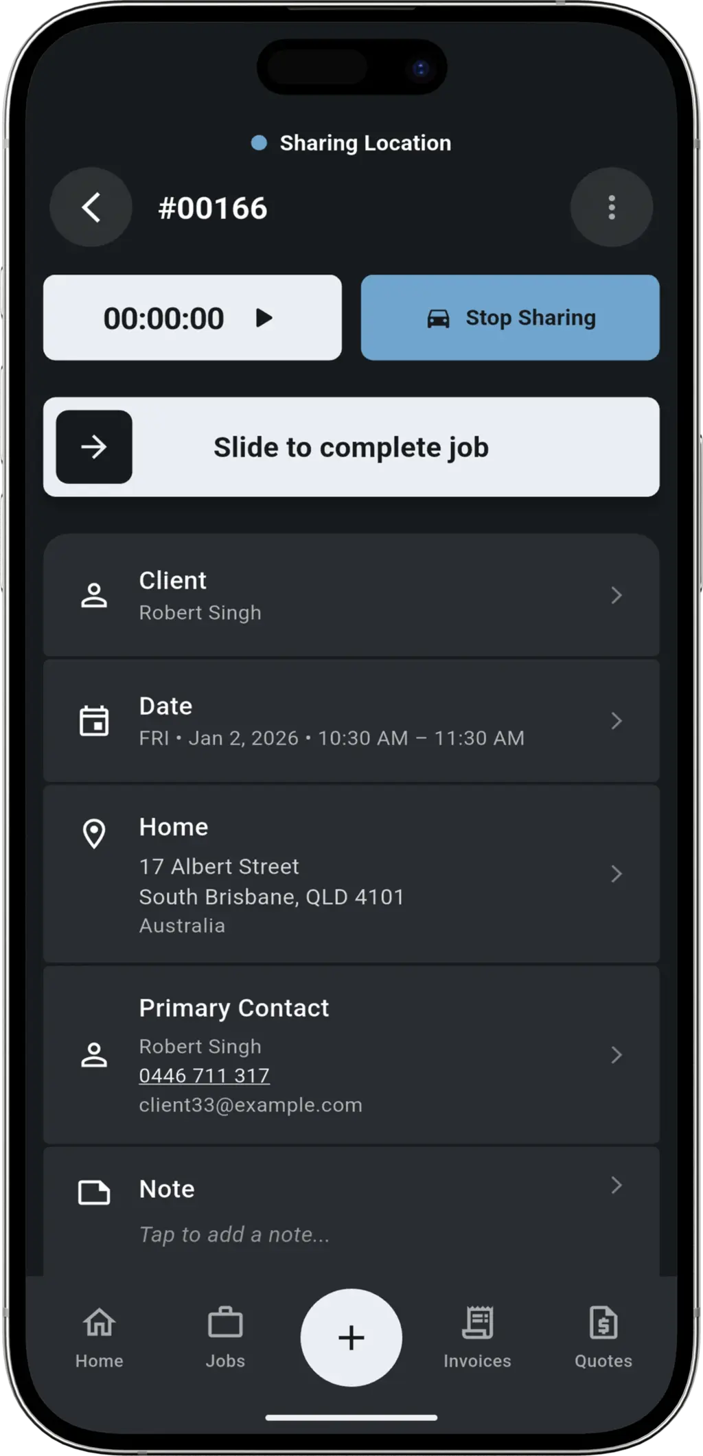 Seamless Arrival step - Arrival confirmation screen