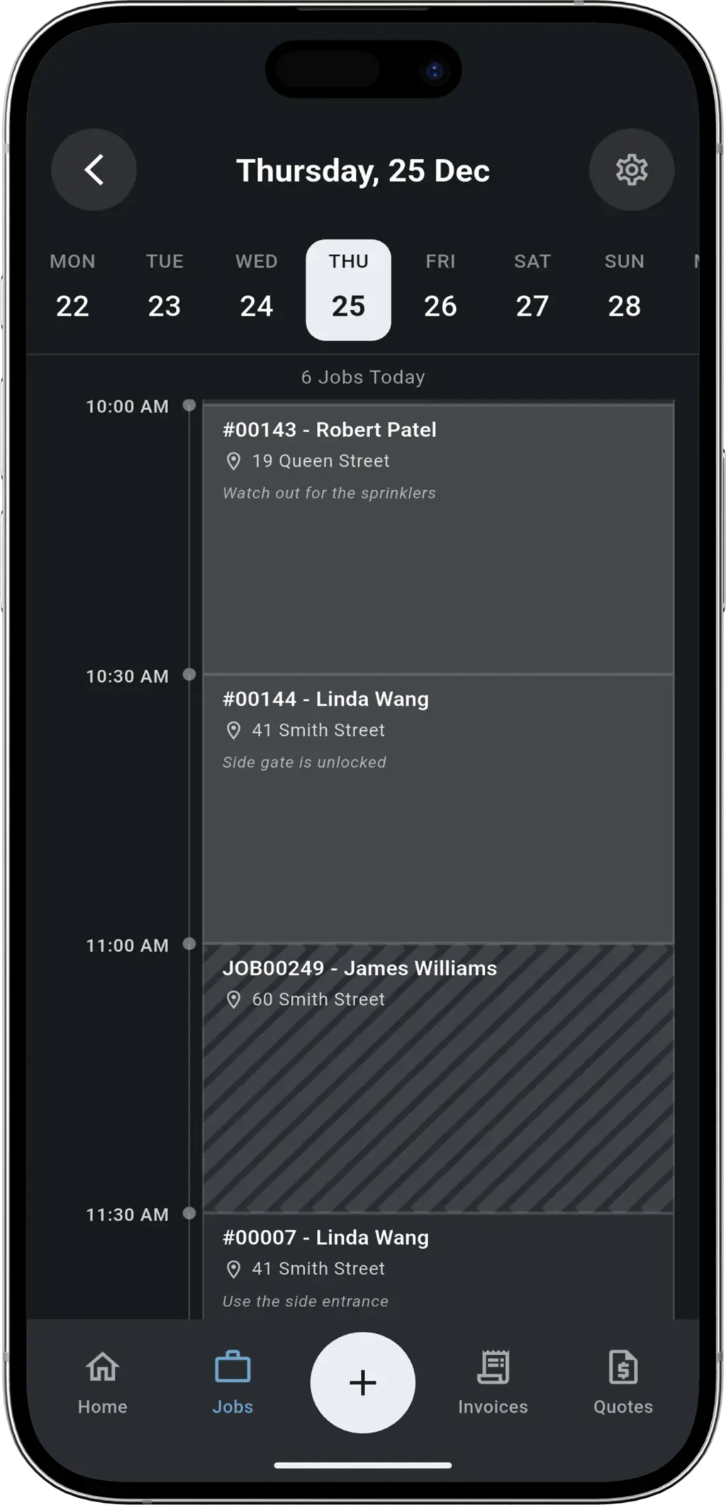 No Double Bookings step - Warning of schedule conflict